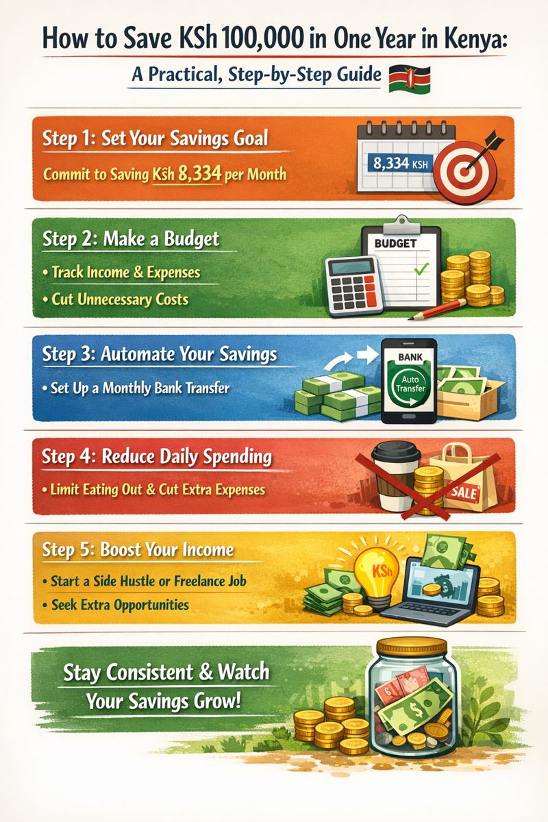How to Save KSh 100,000 in One Year in Kenya: A Practical, Step-by-Step Guide